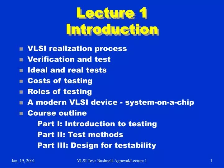 lecture 1 introduction