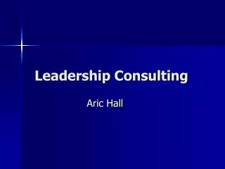 Leadership Consulting