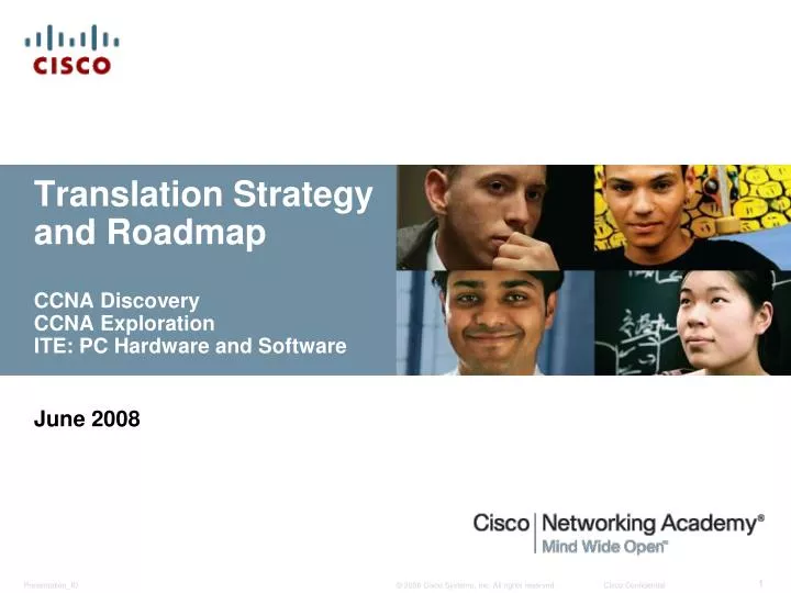 translation strategy and roadmap ccna discovery ccna exploration ite pc hardware and software