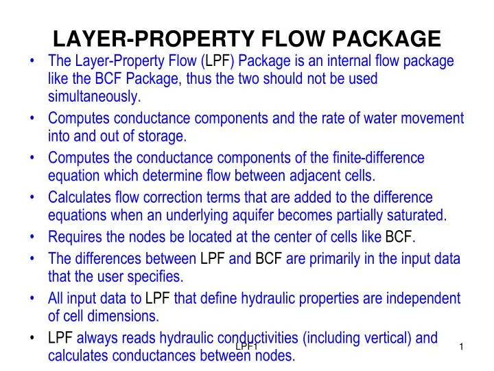 layer property flow package