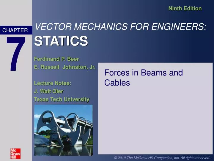 forces in beams and cables
