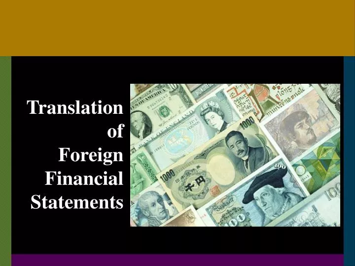 translation of foreign financial statements