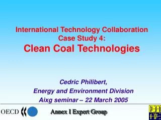 International Technology Collaboration Case Study 4: Clean Coal Technologies