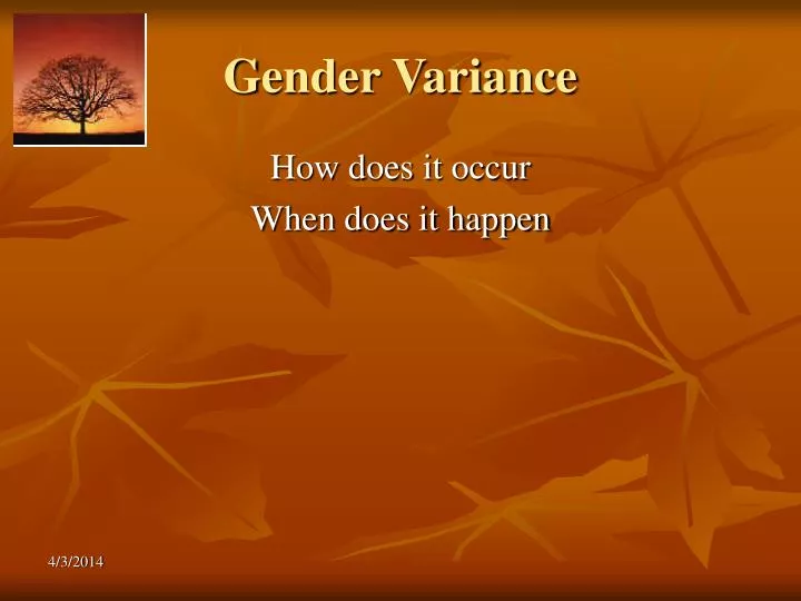 gender variance
