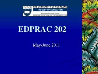 EDPRAC 202