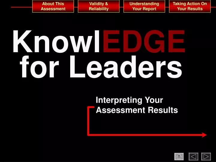 knowl edge for leaders