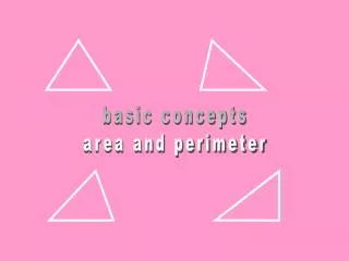 basic concepts area and perimeter