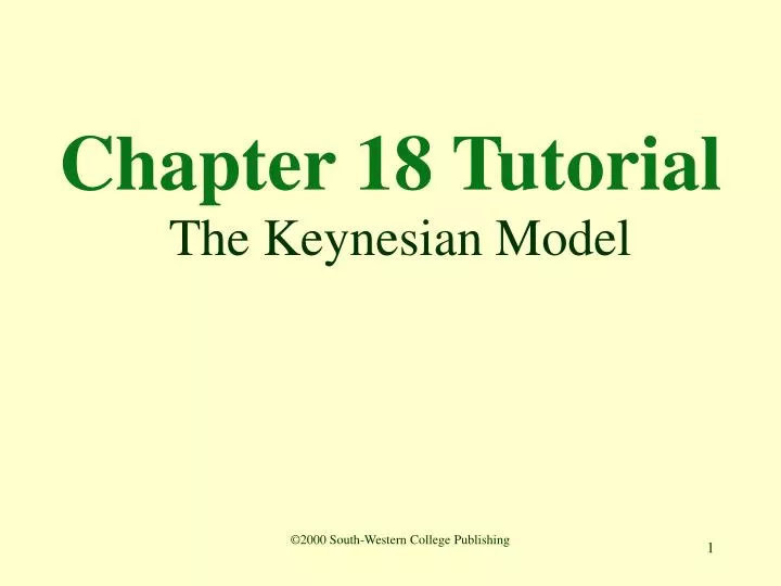 chapter 18 tutorial the keynesian model