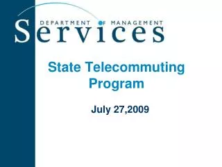 State Telecommuting Program