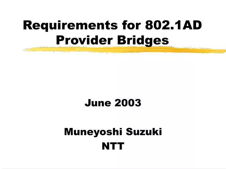 requirements for 802 1ad provider bridges