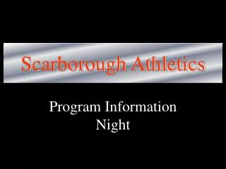 Scarborough Athletics