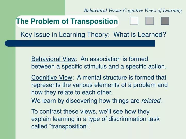 the problem of transposition