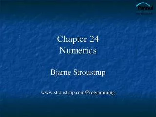 Chapter 24 Numerics