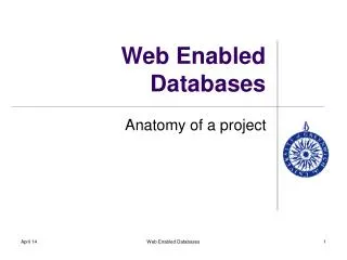 Web Enabled Databases