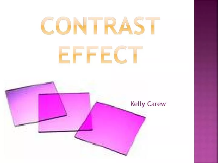 contrast effect
