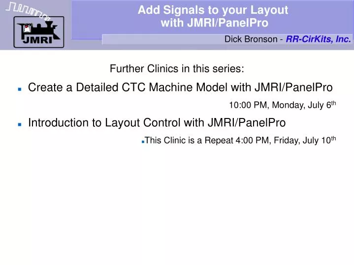 add signals to your layout with jmri panelpro
