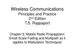 Wireless Communications Principles and Practice 2 nd Edition T.S. Rappaport