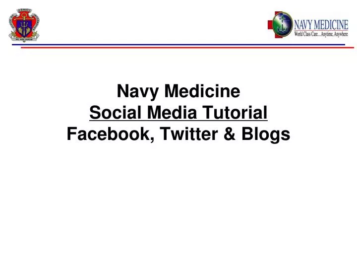 navy medicine social media tutorial facebook twitter blogs