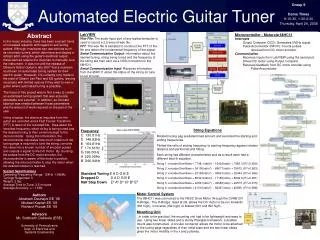 Automated Electric Guitar Tuner