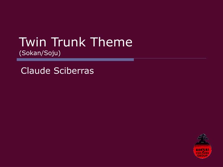 twin trunk theme sokan soju