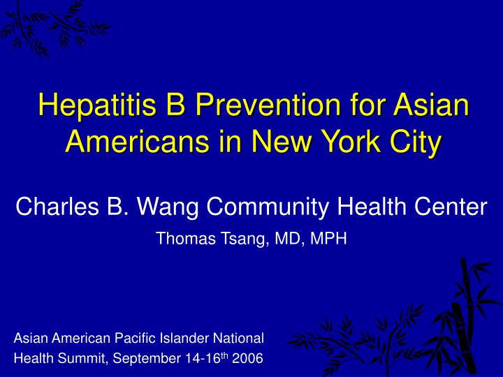 hepatitis b prevention for asian americans in new york city