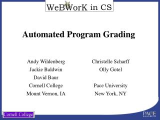 Automated Program Grading