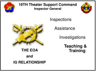 THE EOA and IG RELATIONSHIP