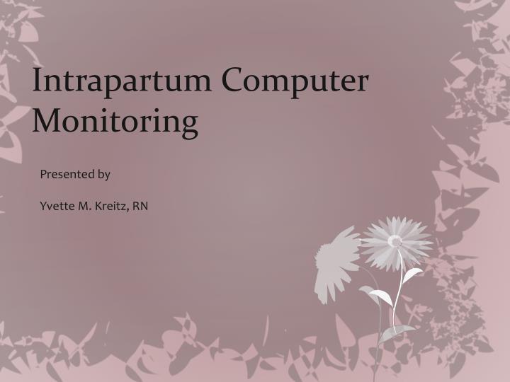 intrapartum computer monitoring