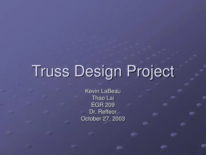 truss design project