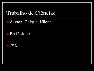 trabalho de ci ncias
