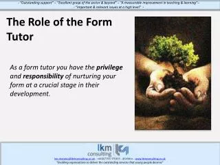 The Role of the Form Tutor