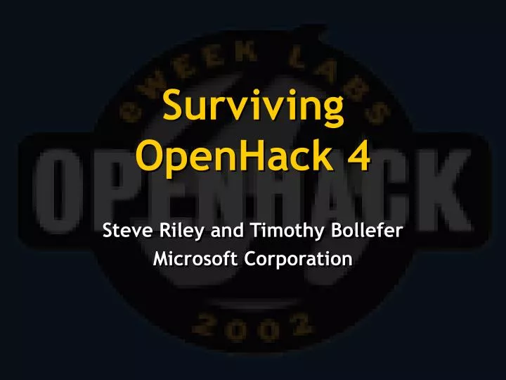 surviving openhack 4