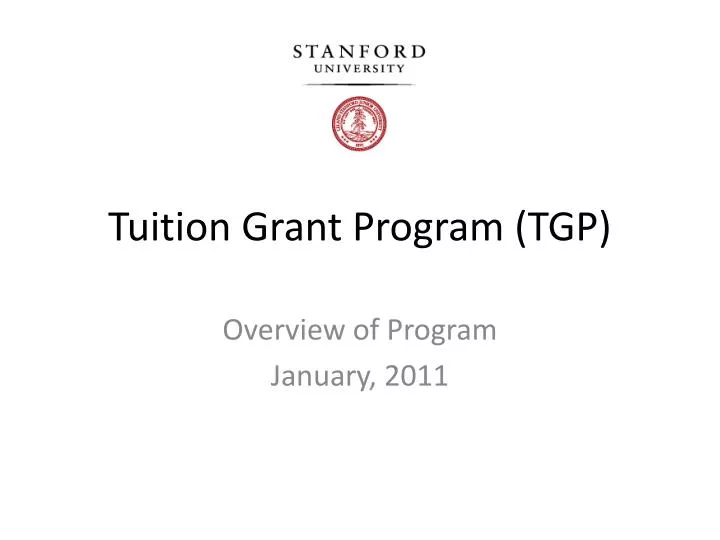 tuition grant program tgp