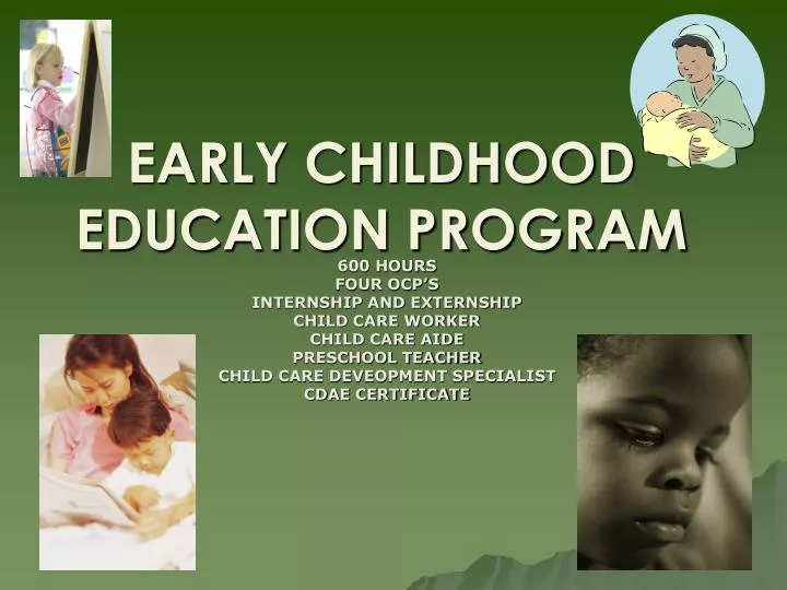early childhood education program