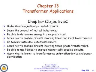 Chapter 13 Transformer Applications