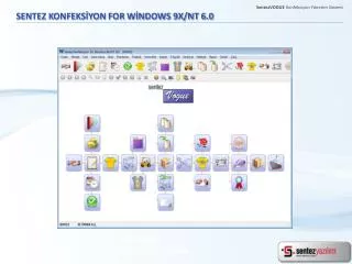 SENTEZ KONFEKSİYON FOR WİNDOWS 9X/NT 6.0
