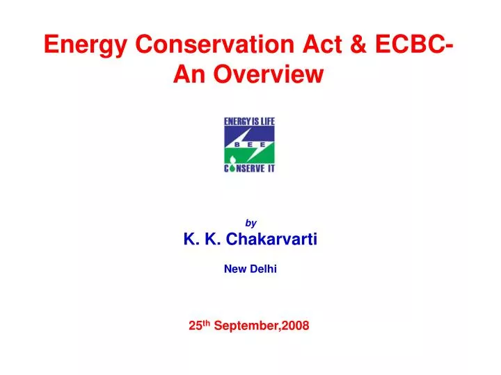 energy conservation act ecbc an overview