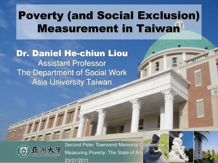 poverty and social exclusion measurement in taiwan