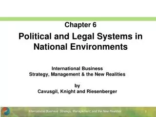 International Business Strategy, Management &amp; the New Realities by Cavusgil, Knight and Riesenberger