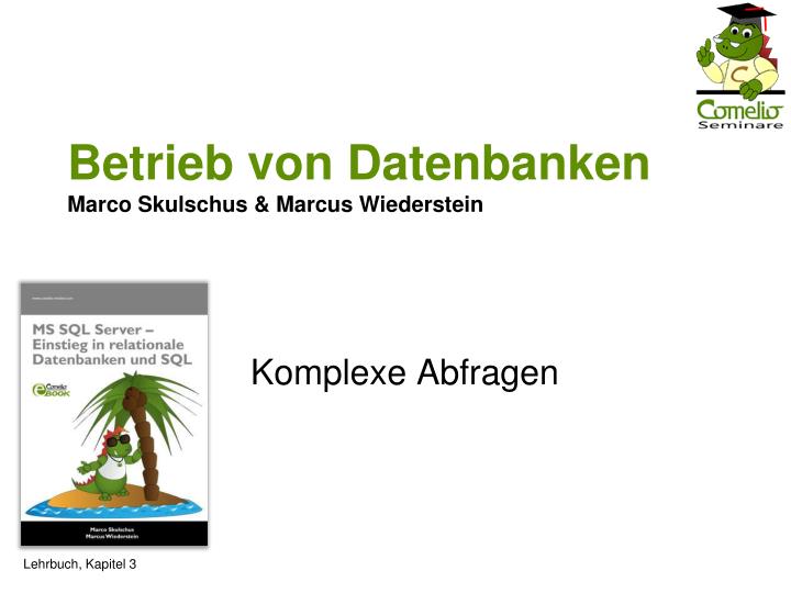 betrieb von datenbanken marco skulschus marcus wiederstein