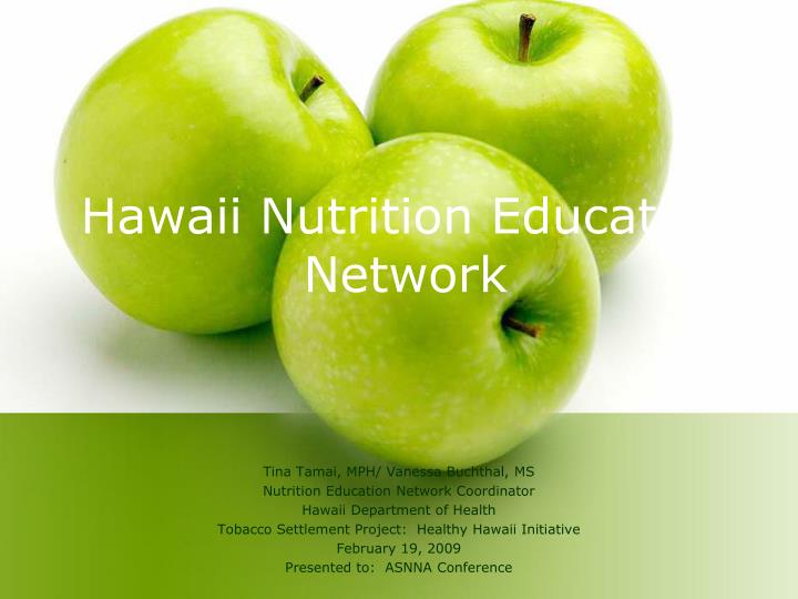 hawaii nutrition education network