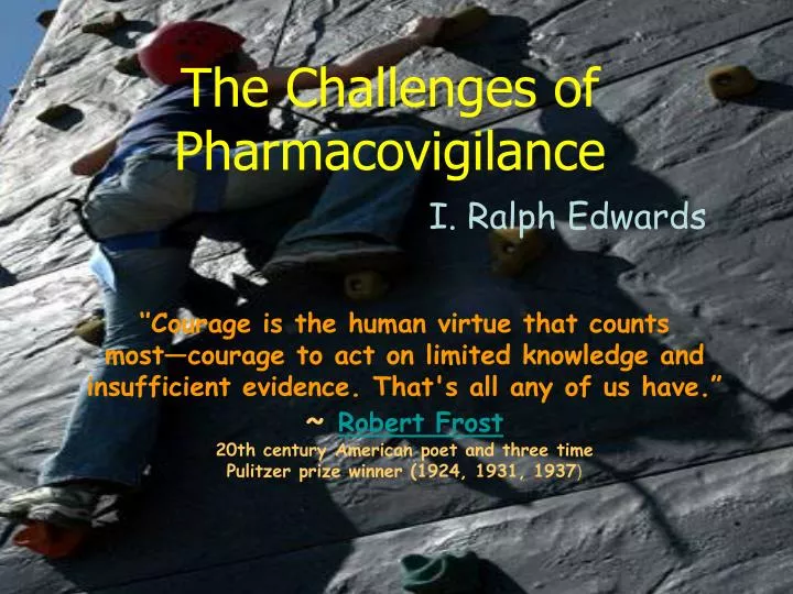 the challenges of pharmacovigilance