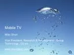 Mobile TV - slide 1