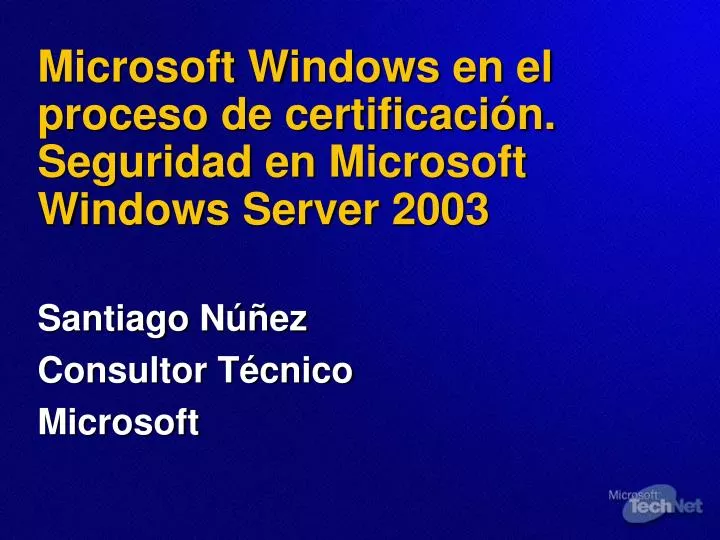 microsoft windows en el proceso de certificaci n seguridad en microsoft windows server 2003