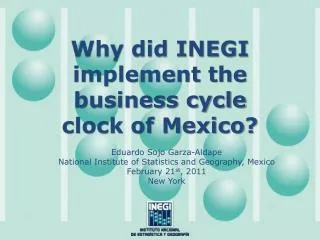 Why did INEGI implement the business cycle clock of Mexico?