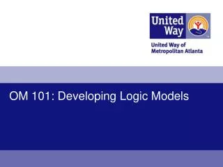 OM 101: Developing Logic Models