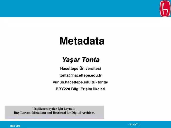 metadata