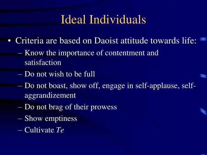 ideal individuals
