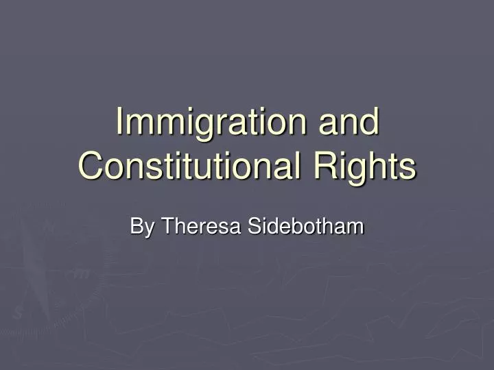 immigration and constitutional rights