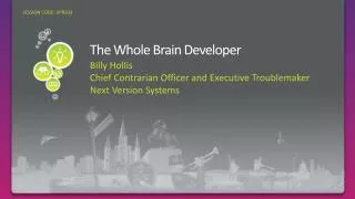 The Whole Brain Developer